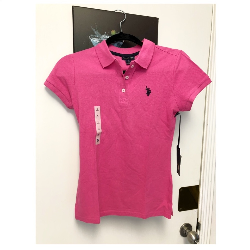 U.S. Polo Assn. Women's Pink Polo Shirt
